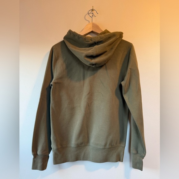 LL Bean Peanuts Hoodie Adult Size XS Green Snoopy Woodstock Hiking Sweatshirt - Picture 7 of 7